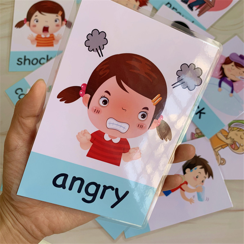 Educational Flash Card - 14pcs Montessori Baby English Learning Cards