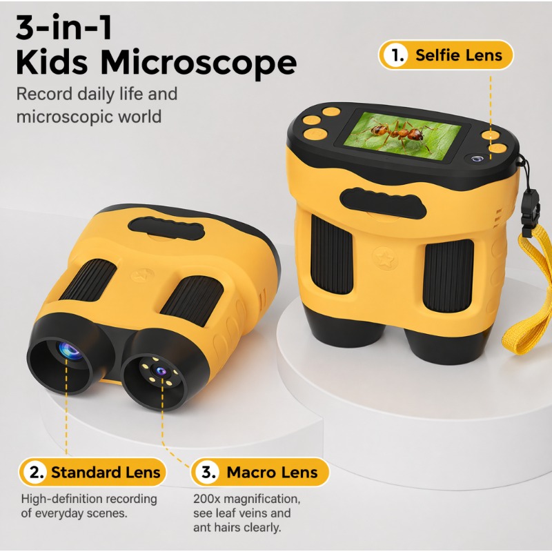 4K 1000X Microscope Camera Dig - огляд і ціна Kids Toys Top View