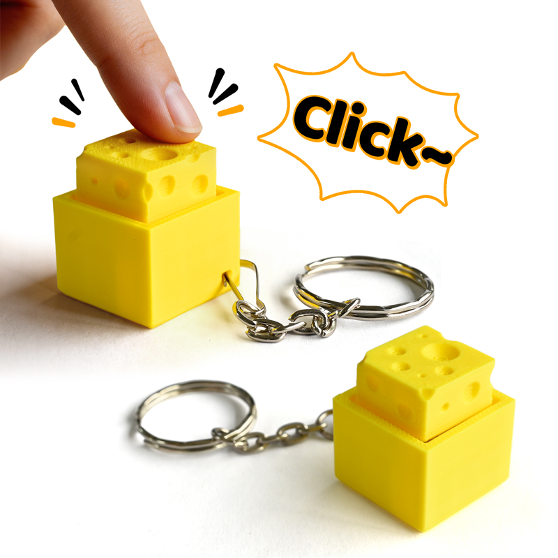 3D Printed Cheesy Key Fidget C - огляд і ціна Kids Toys Return Gift