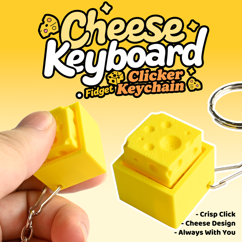 3D Printed Cheesy Key Fidget C - огляд і ціна Kids Toys Return Gift