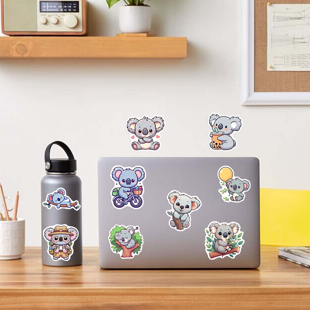 Cartoon Koala Animal Stickers  - огляд і ціна Kids Toys Laptop