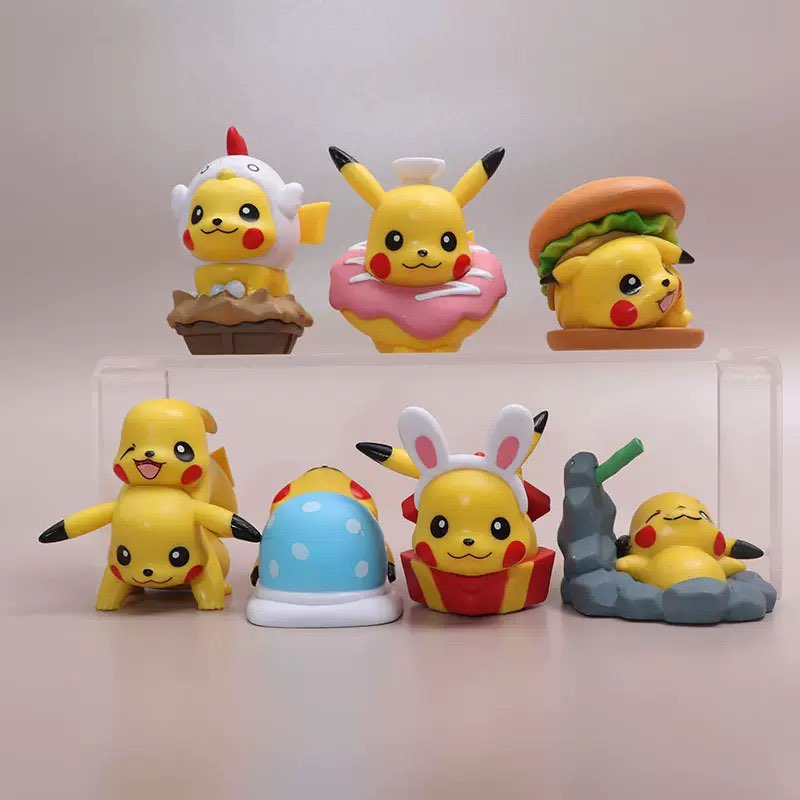Cute Pikachu Figures 7pcs Set  - огляд і ціна Kids Toys Under 200