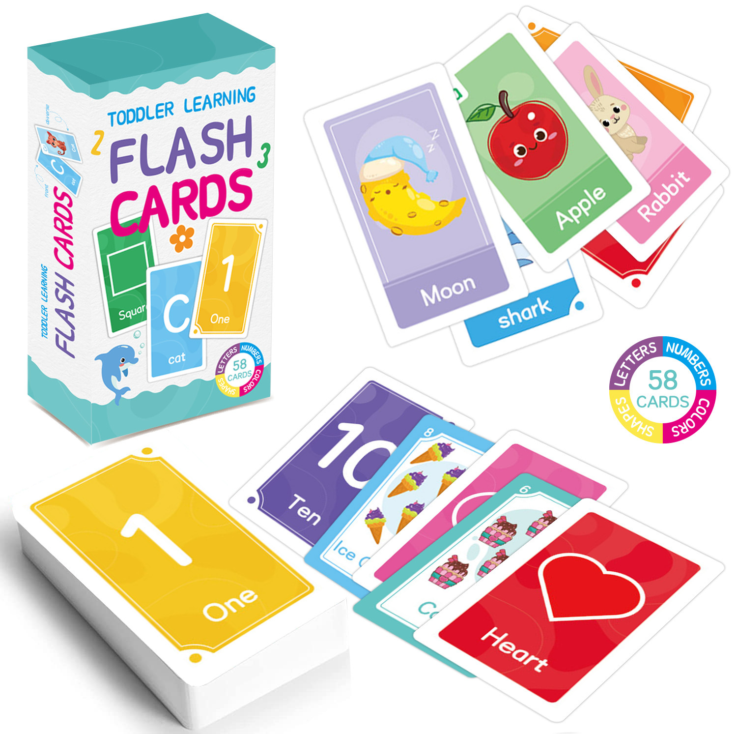 58 Pcs ABC Alphabet Flashcards - огляд і ціна Educational Flash Card