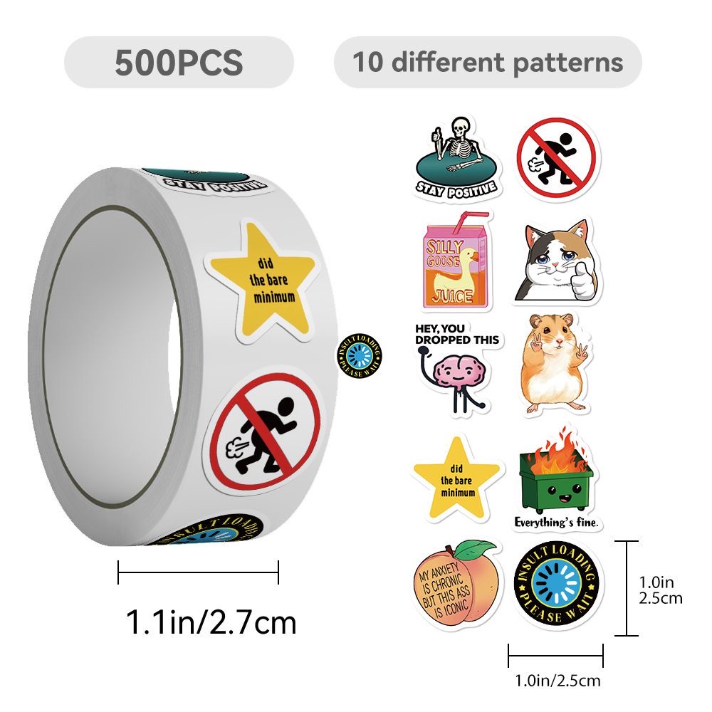 500pcs Funny Emotion Meme Stic - огляд і ціна Kids Toys Laptop
