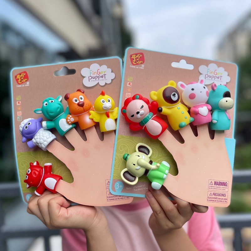 5Pcs Kids Animal Finger Puppet - огляд і ціна Kids Toys Elephant
