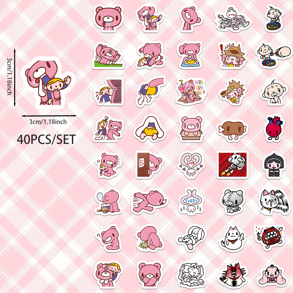 40pcs Cartoon Gloomy Bear & CH - огляд і ціна Kids Toys Laptop