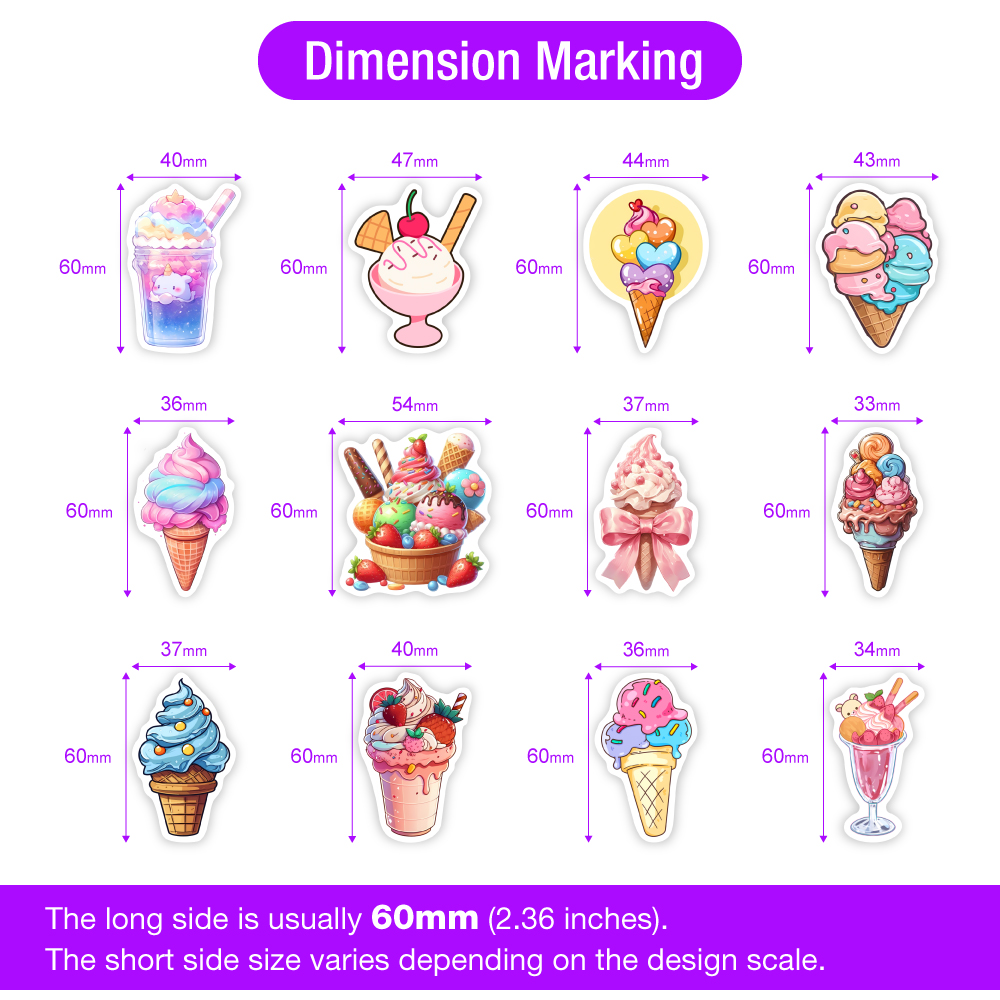 Summer Ice Cream Stickers Cool - огляд і ціна Kids Toys Laptop