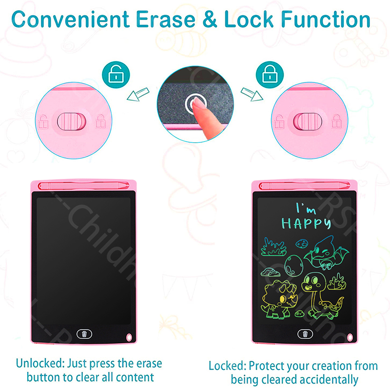 LCD Writing Tablet for Kids, 8 - огляд і ціна Kids Toys Drawing