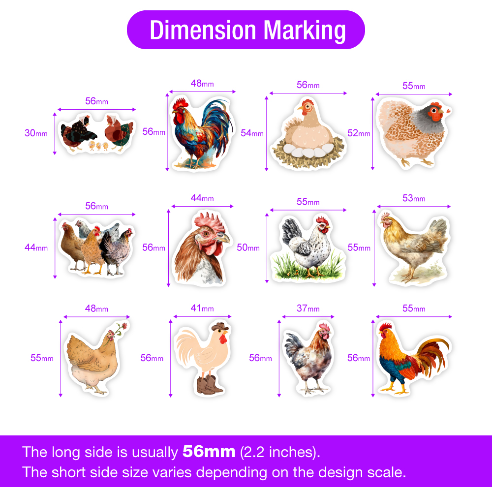 Cute Cartoon Chicken Stickers  - огляд і ціна Kids Toys Laptop