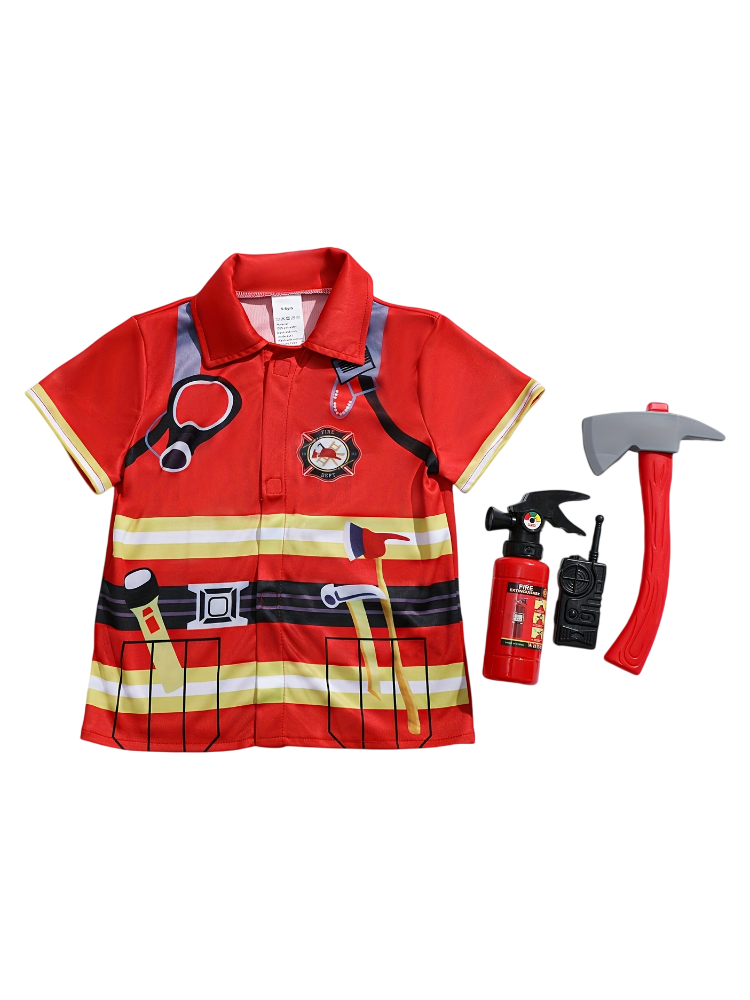 Kids Firefighter Style Shirt w - огляд і ціна Kids Toys Return Gift