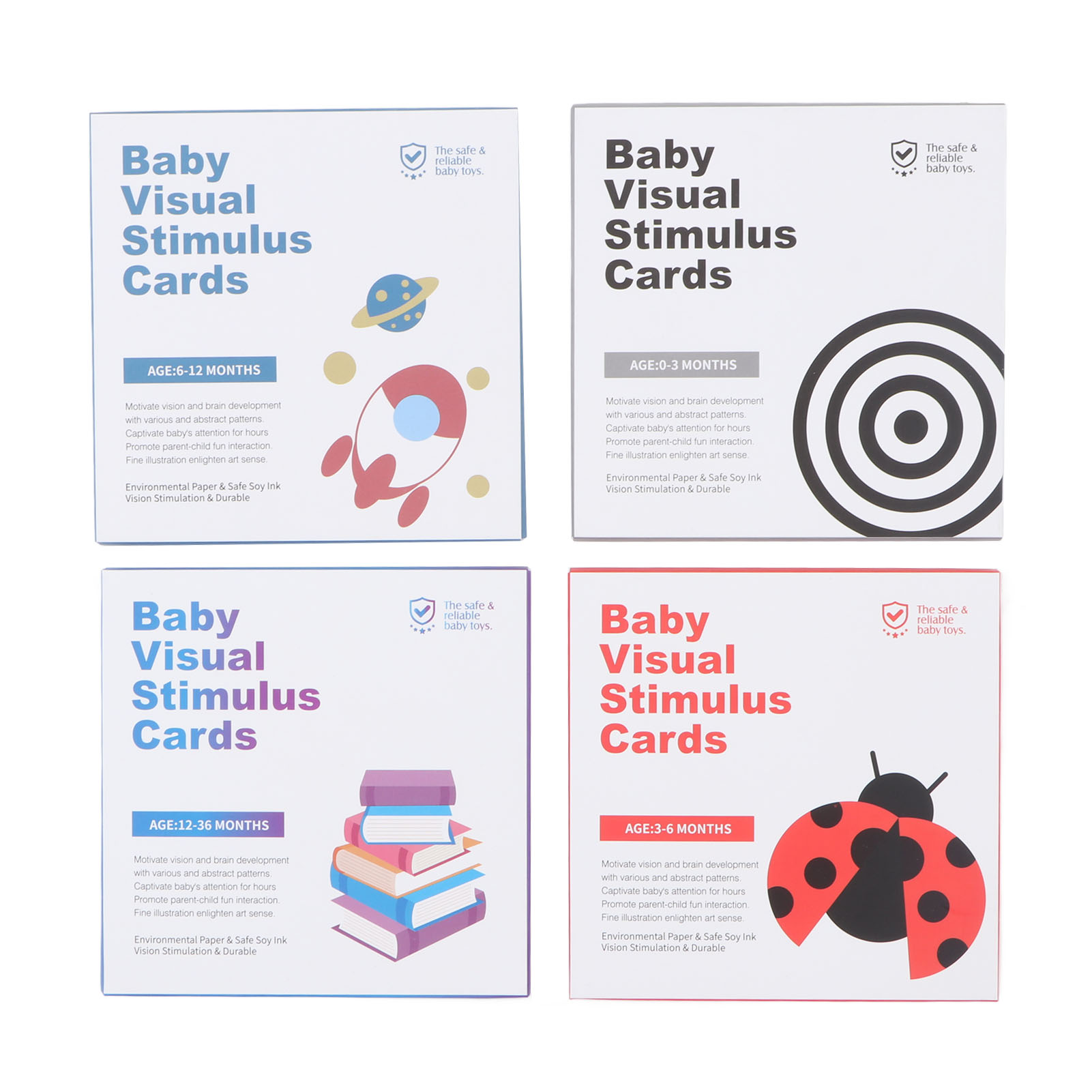 ZK40 64pcs High Contrast Baby  - огляд і ціна Educational Flash Card