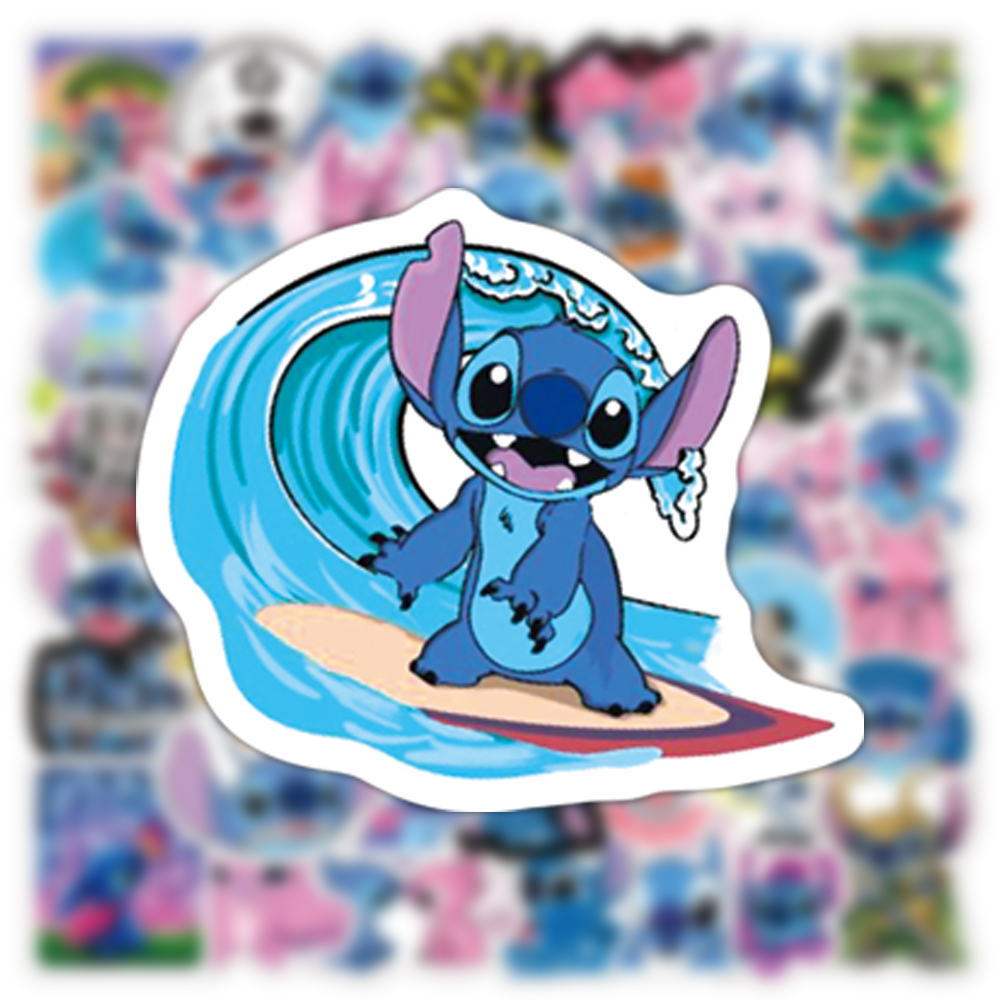 50/100pcs Cute Stitch Stickers - огляд і ціна Kids Toys Laptop
