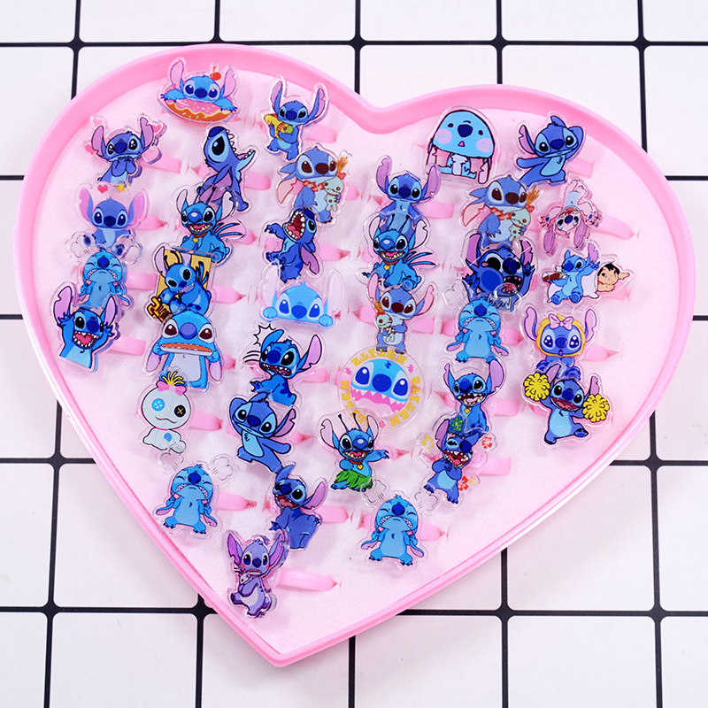 Stitch Acrylic Ring 10/20pcs K - огляд і ціна Kids Toys Return Gift