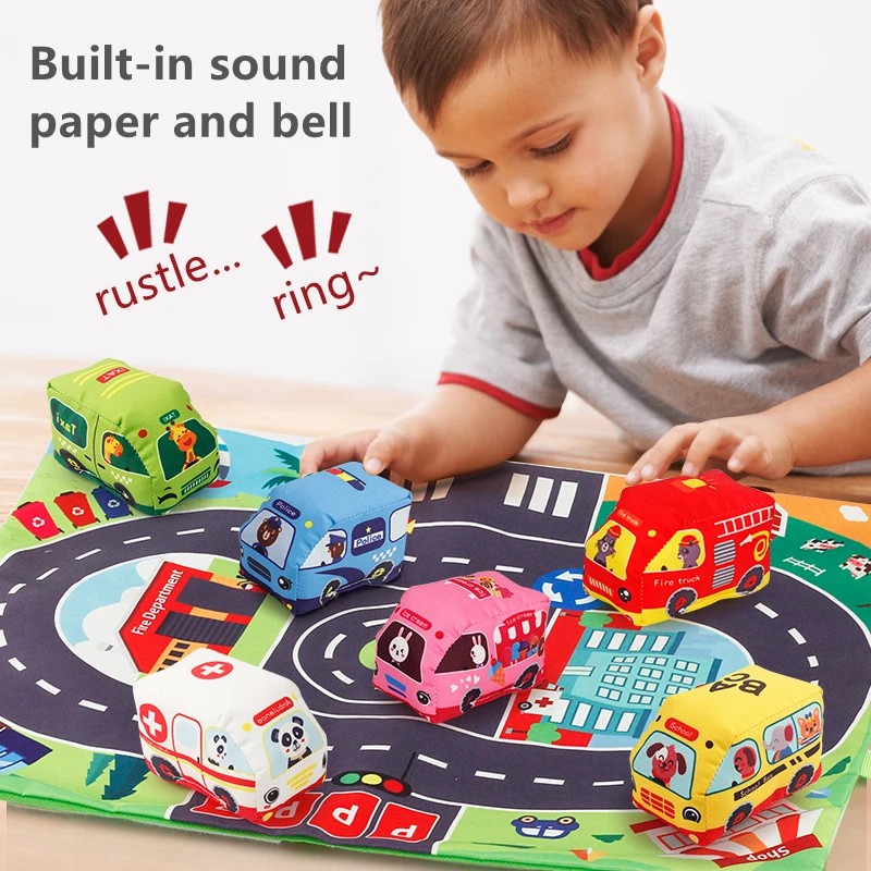 Soft Car Toy Set with Play Mat - огляд і ціна Kids Toys Variety