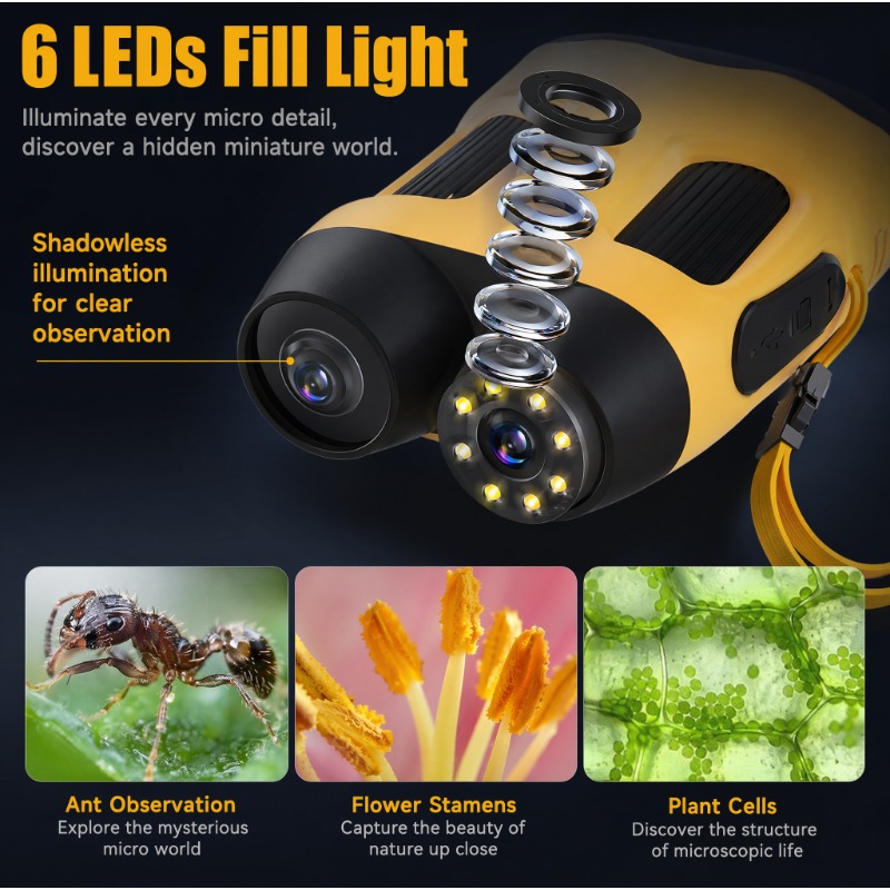 Microscope Camera 4K 1000X Dig - огляд і ціна Kids Toys Top View