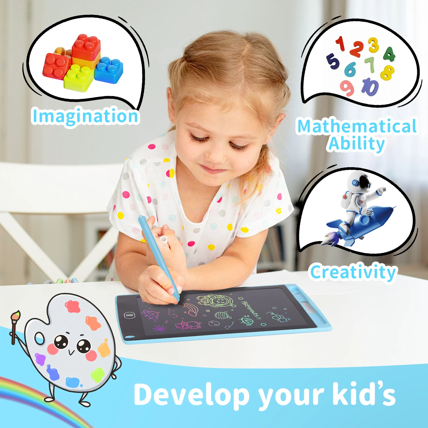 8.5 Inch LCD Writing Tablet Dr - огляд і ціна Kids Toys Drawing