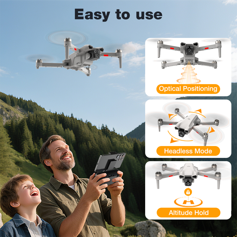 NEW Hot L017 Pro Drone Brushle - огляд і ціна Kids Toys Return Gift