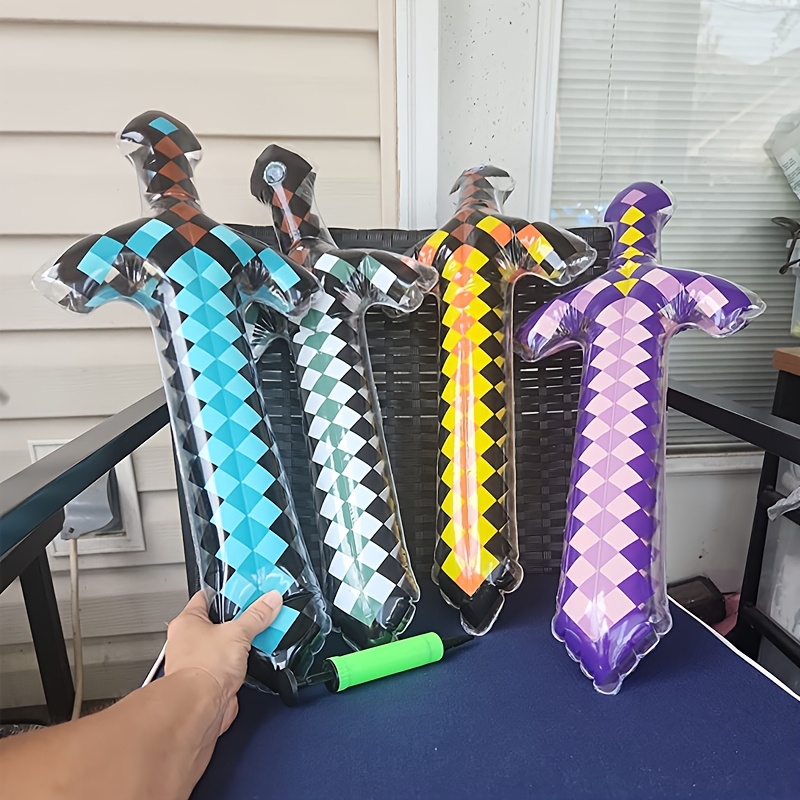 3Pcs Pixel Style Inflatable Sw - огляд і ціна Kids Toys Return Gift