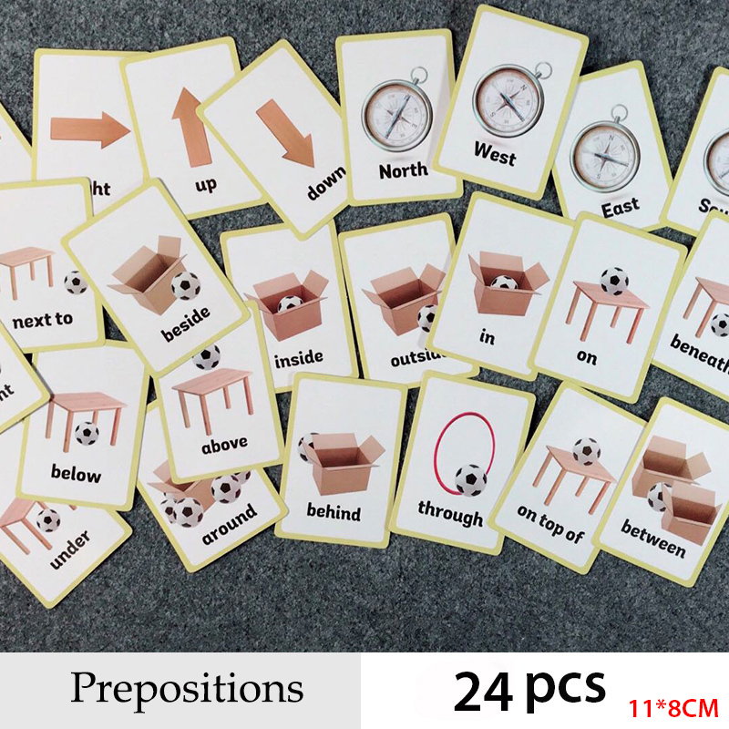 Prepositions and Gestures Seri - огляд і ціна Educational Flash Card